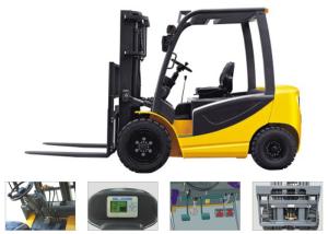 Quality Digital Control Battery Operated Forklift , Narrow Aisle Forklift With Steering wholesale