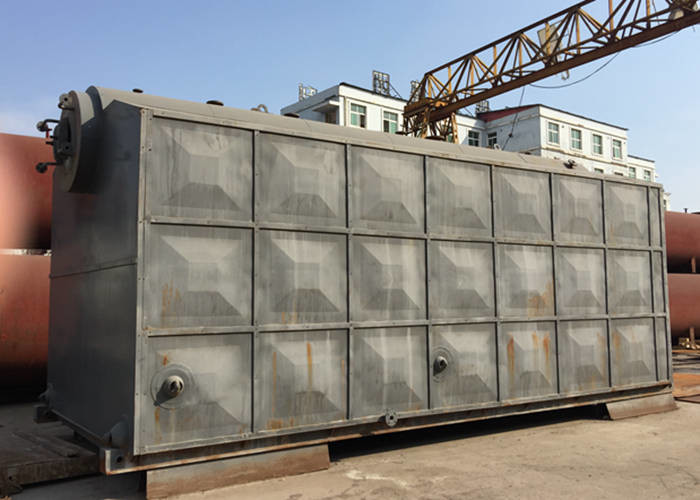 Dual Rear Drum Coal Burning Boiler , Vertical Spiral Coal Fired Boilers Heating System