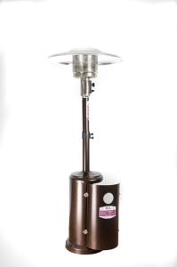 Quality Tall Garden Treasures Patio Heater , 46000-BTU Mocha Steel Outdoor Party Heaters wholesale