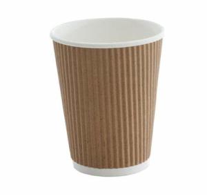Quality Triple Wall Paper Cup And Coffee To Go Disposable High-quality Triple Layers Ripple Wall Paper Coffee Cup wholesale