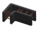 Black Insulated Concrete Forms Straight Board 90 Corner T Shape Icfs Wall Build