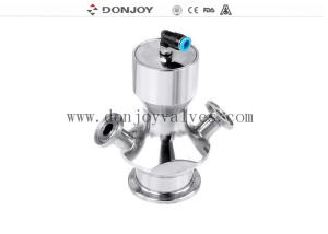 Quality DIN SS316L Pneumatic Aseptic Sample Valve With Clamp Connection wholesale