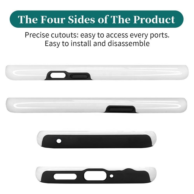 Double Layer 3D Sublimation Blank Phone Cases For One Plus 9 Mobile Covers