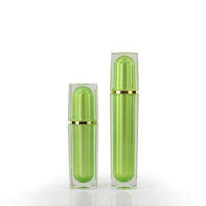 Quality Green Square 30ml 50ml Plastic Airless Lotion Bottle wholesale