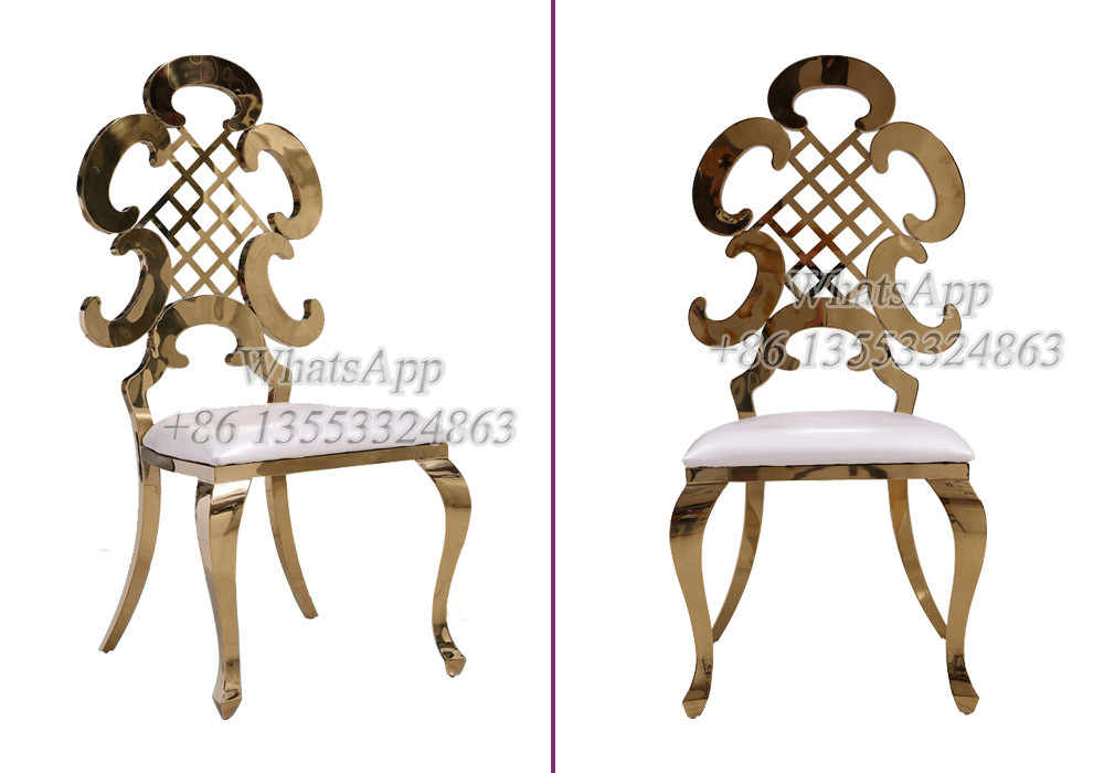 Gold Stainless Steel Wedding Chairs For Sale WIth Furniture Exporter (YS-80)