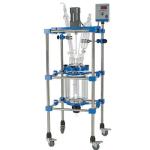 Three Layer Glass Reactor 1L-100L Glass & Stainless Steel Reactor