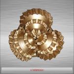 3 7/8 IADC211 high quality Steel tooth tricone bit for water well/oil well