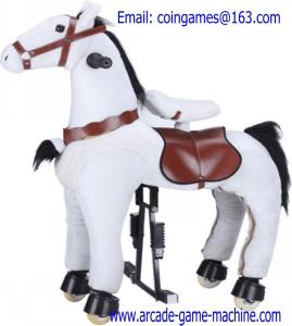 Quality Amusement Park Mechanical Animal White Horse Children Ride Toy For Sale wholesale