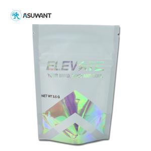 Quality 3.5g Holographic Film Printed CR k Lockable Medication Bag wholesale