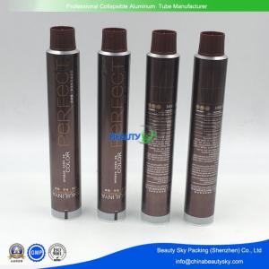 Quality Dia 28mm Colorful Metal Tube Empty Aluminium Tubes for Hair Color cream with plastic lids wholesale