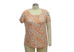 Breathable Ladies Viscose Tops , Reactive Printed Womens Casual Summer Outfits