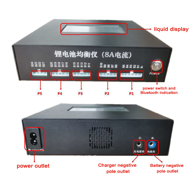 Battery Balancer Lifepo4 24s 48s 10a Balancer Lifepo4 16s BMS With LCD Screen