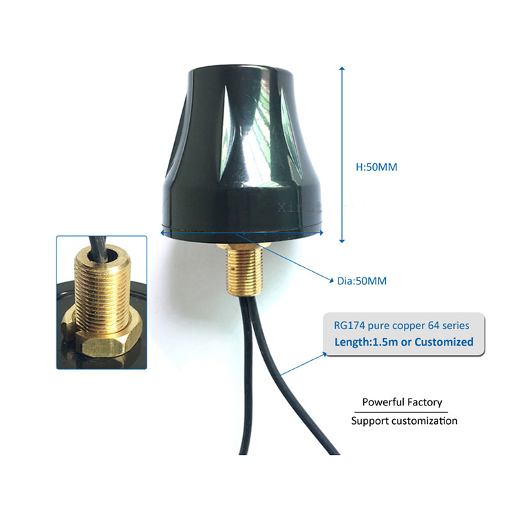 Vertical Polarization 4G Wifi GPS Waterproof IP67 Antenna with Car Roof Bracket
