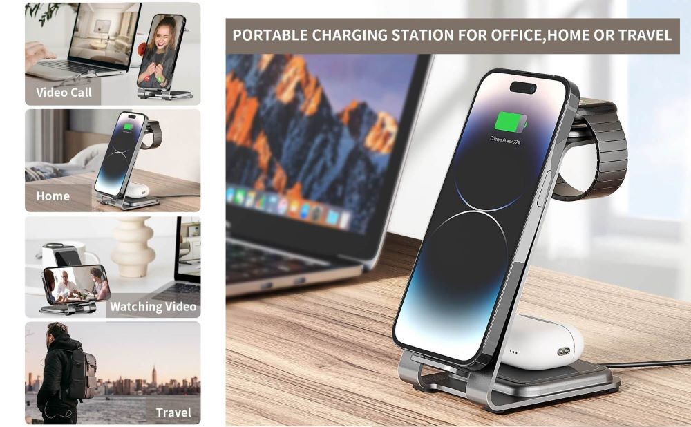Factory Origin Metal Wireless Charger Compatible with IPhone OEM ODM