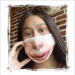 China hot 3D printing funny cotton face mask
