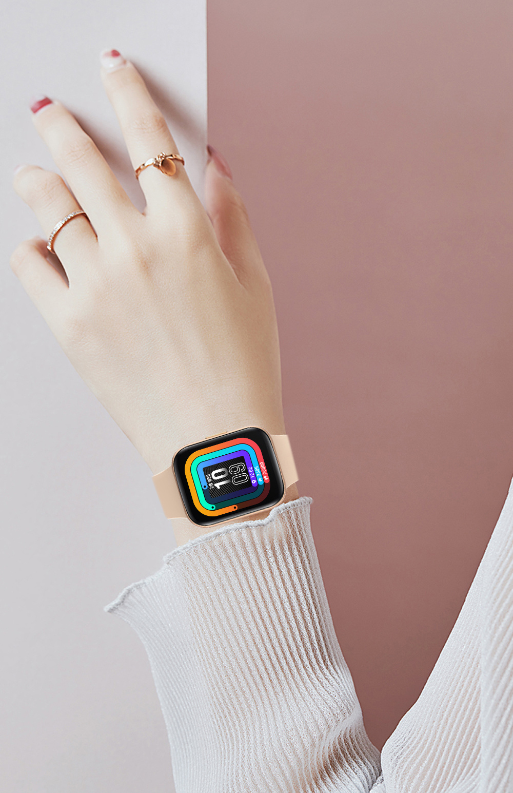 1.69 Inch Large Screen Display for Sleep Heart Rate and Exercise Monitoring P25 Smart Watch