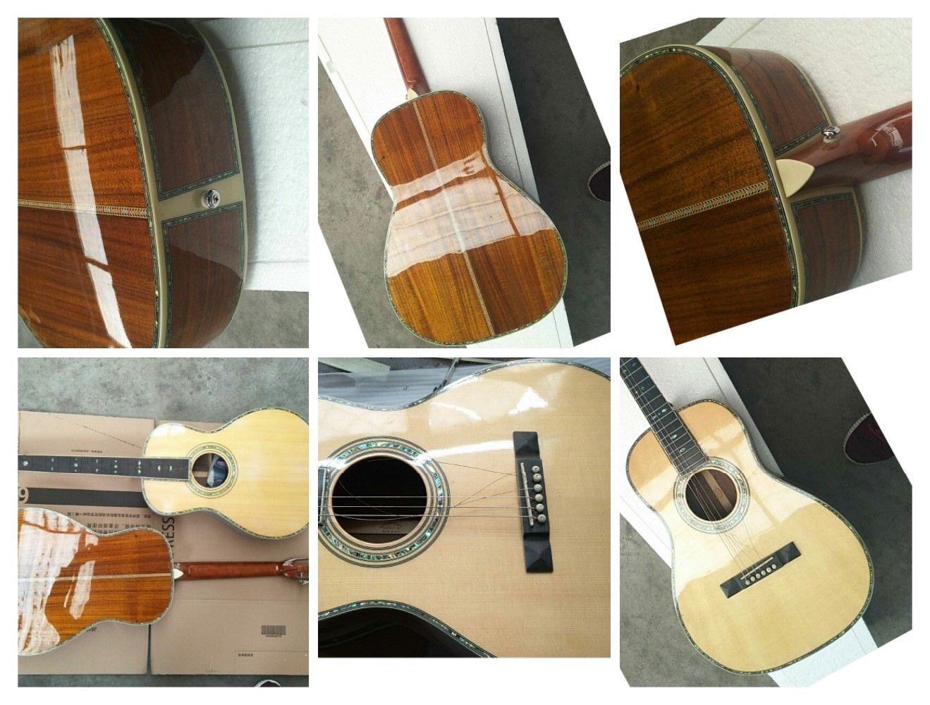 AAAAA all solid wood ooo guitars customize OOO45 style right left handed solid acoustic electric guitar