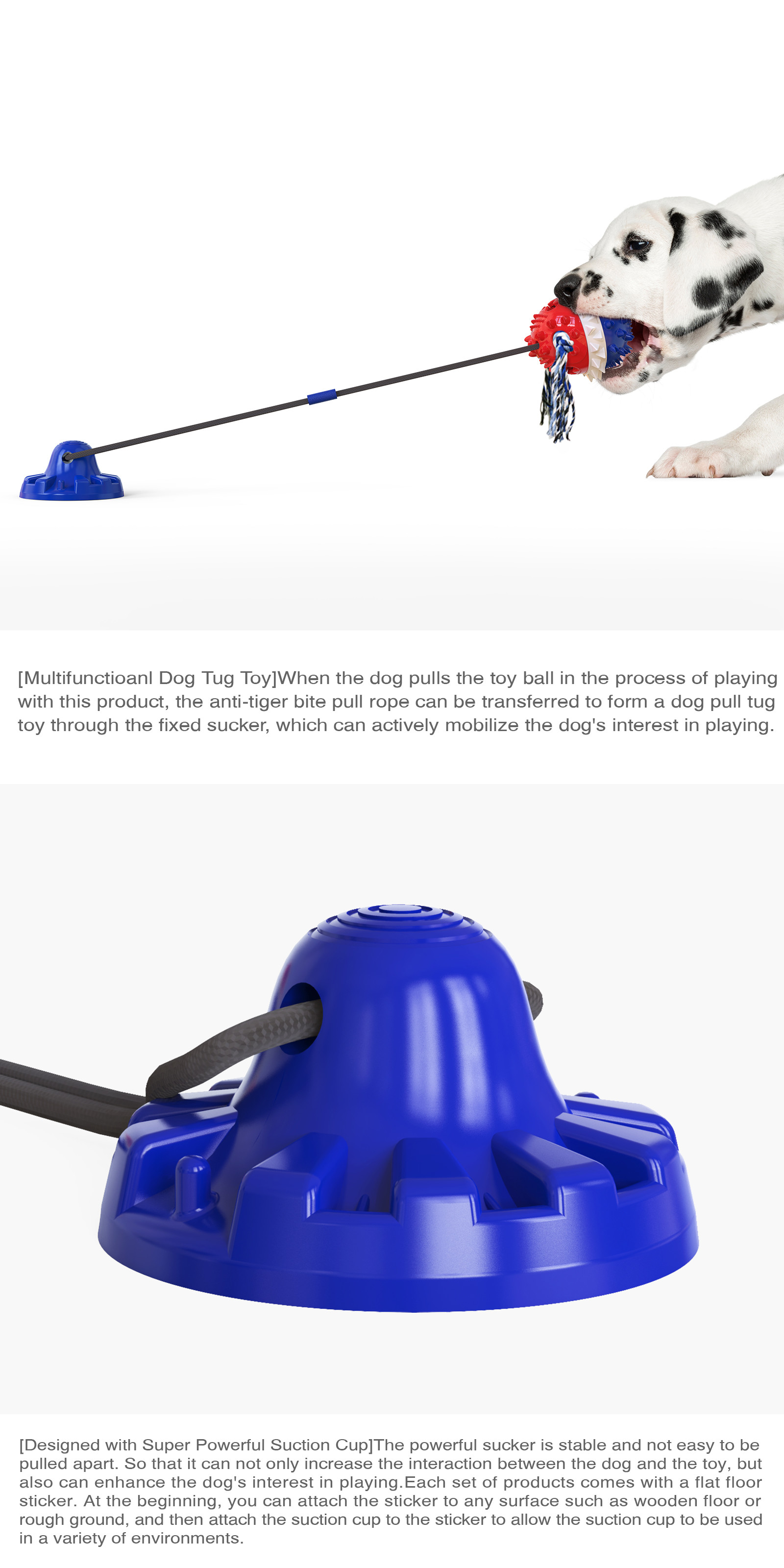 Rubber Interactive Pet Toys IQ Training Dog Slow Feeder Ball