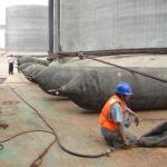 Cylindrical Floating Marine Rubber Airbags For Piers