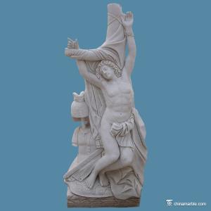 Quality China marble Stone Carving Sculpture Man on Cross MSF-047 Sculpture wholesale