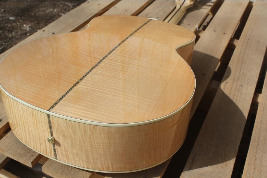 2018 New Chibson G200 acoustic guitar flame maple natrual GB G200 electric acoustic guitar