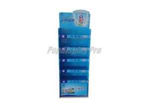 Quality Eye Catching Cardboard Corrugated Floor Displays 5 - Tier Easy Assembly wholesale