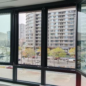 Quality Grey Retractable Screen Double Fly Screen Door D.I.Y. Design wholesale