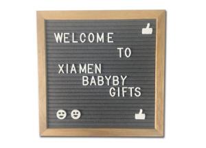 Quality 12 By 18 Inch Felt Letter Board Notice Menu , Changeable Black Framed Letter Board wholesale