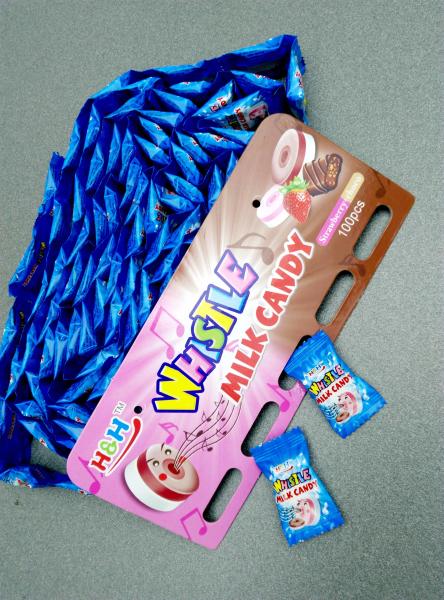 Mixed flavor Whistle candy / Milk strawberry and chocolate flavor whistle candy