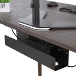 Under Desk Cable Management Tray 16.5 Sturdy Metal Power Strip Holder, Standing