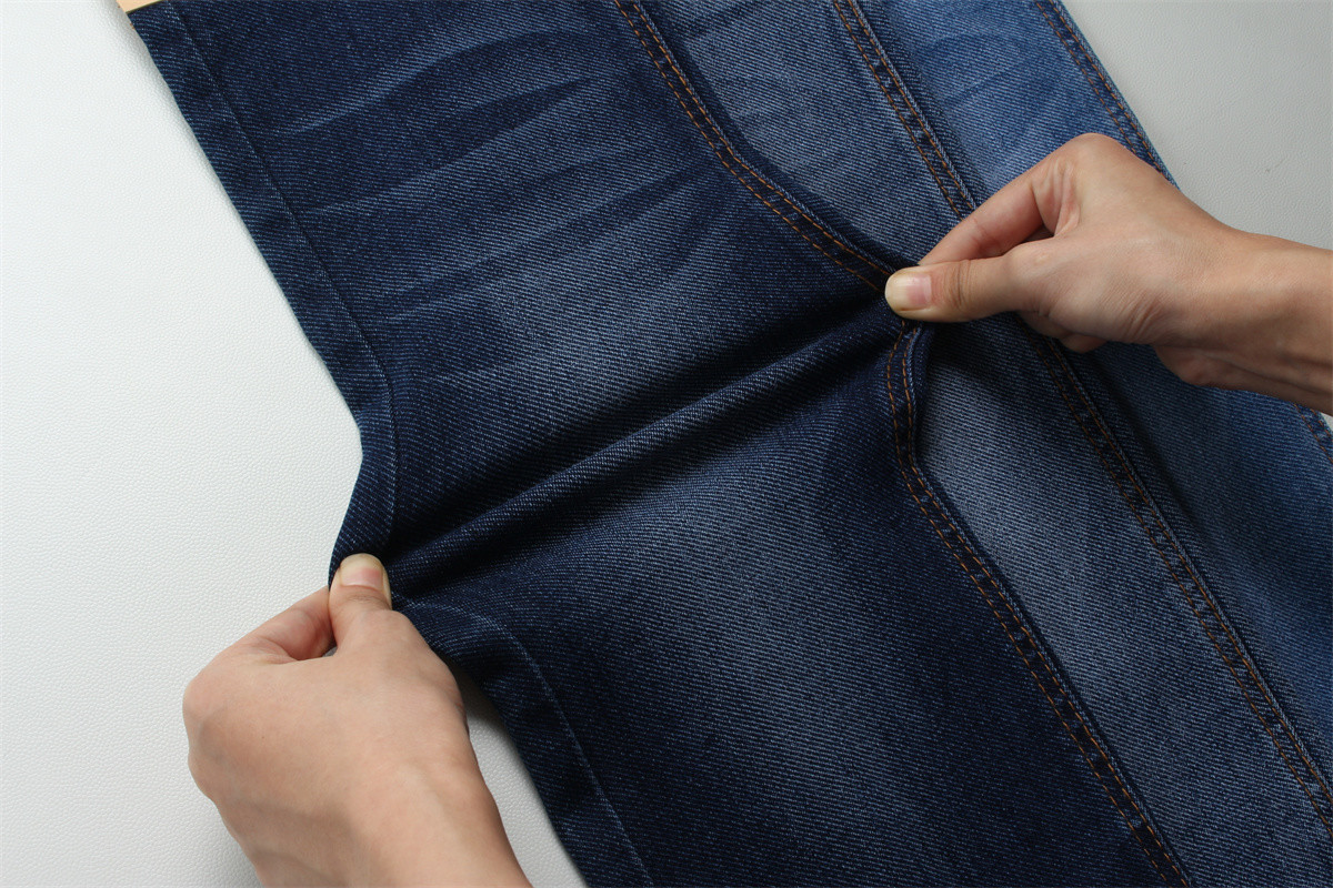 High Elasticity Denim Fabric Suitable For Women 11.4 Oz Middle Weight TR Denim Material With Slub Character