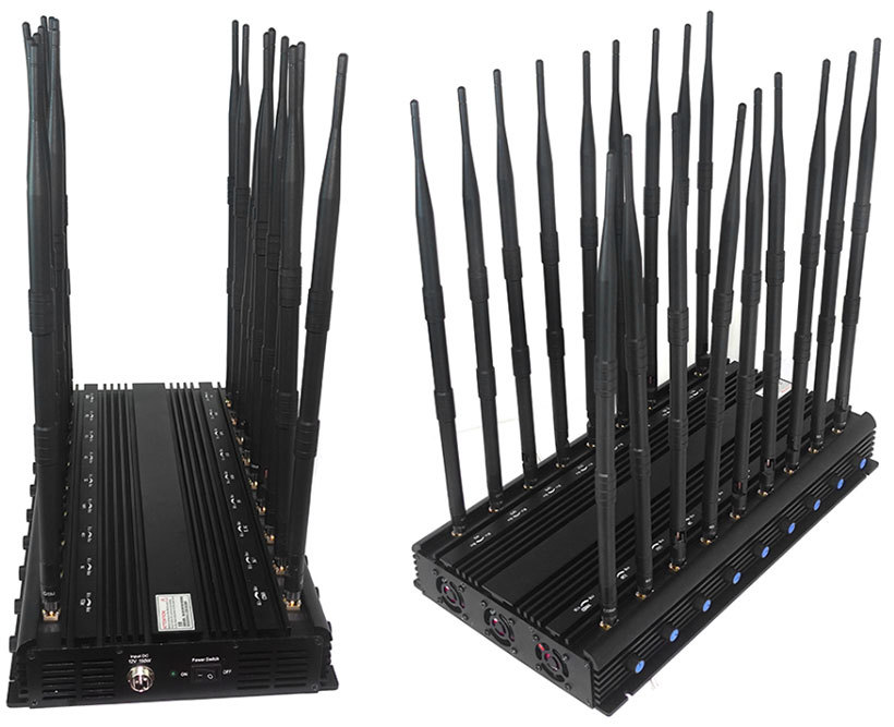 Military Prison Phone Rf Signal Jammers Cell Phone Scrambler For Schools 2.4G 5.2G 5.8G