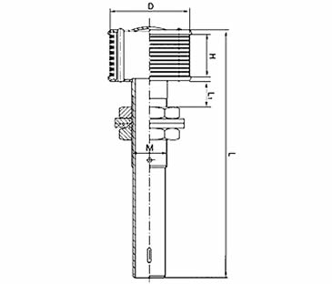 A long hand flowing pipe type flowing filter nozzle drawing about its length, height, diameter