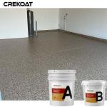 Clear Epoxy Resin Floor Coating Flakes Polyurethane Polyaspartic For Concrete