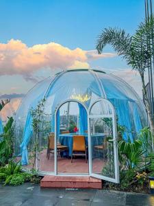 Quality Aluminum Glamping Dome Tents Diameter 5m Waterproof Dome Tents wholesale
