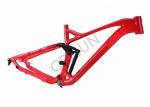 Blue / Red 29er Full Suspension Frame , Full Suspension Mountain Frame