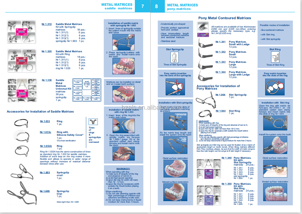 Manual Fixing Transparent Wedges Thin and Medium Wedge 2 Types No. 1.810 Kit 40 pcs. TOP BM for Dental Professionals