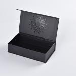 Black Magnetic Suction Packaging Gift Box For Cosmetics Necklace Jewelry