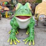 Customized Giant Animatronic Frog Animals Realistic For Amusement Exhibition