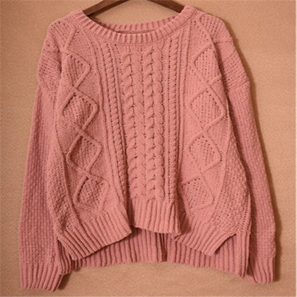 Ladies Casual Sweaters Solid Color Sweater Casual Style Cheap Price