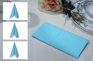 Quality Romantic Blue 40x40 Napkin , Premium 50-70gsm Paper Cocktail Napkins wholesale