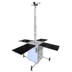 Quality Mobile security camera tower solar cctv tower for outdoor activities camping wholesale