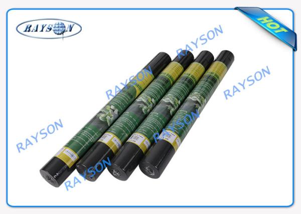 Black Breathable PP Non Woven Fabric For Garden Fleece / Plant Cover Non Woven