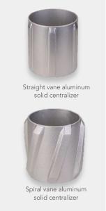 Quality Aluminum Centralizer Casing Accessories Solid Centralizer Straight Or Spiral Blade wholesale