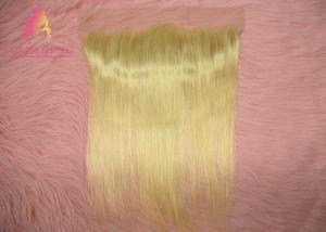 Quality Cuticle Aligned Virgin 613 Blonde Hair Weave Straight 13*4 Hair Frontal wholesale