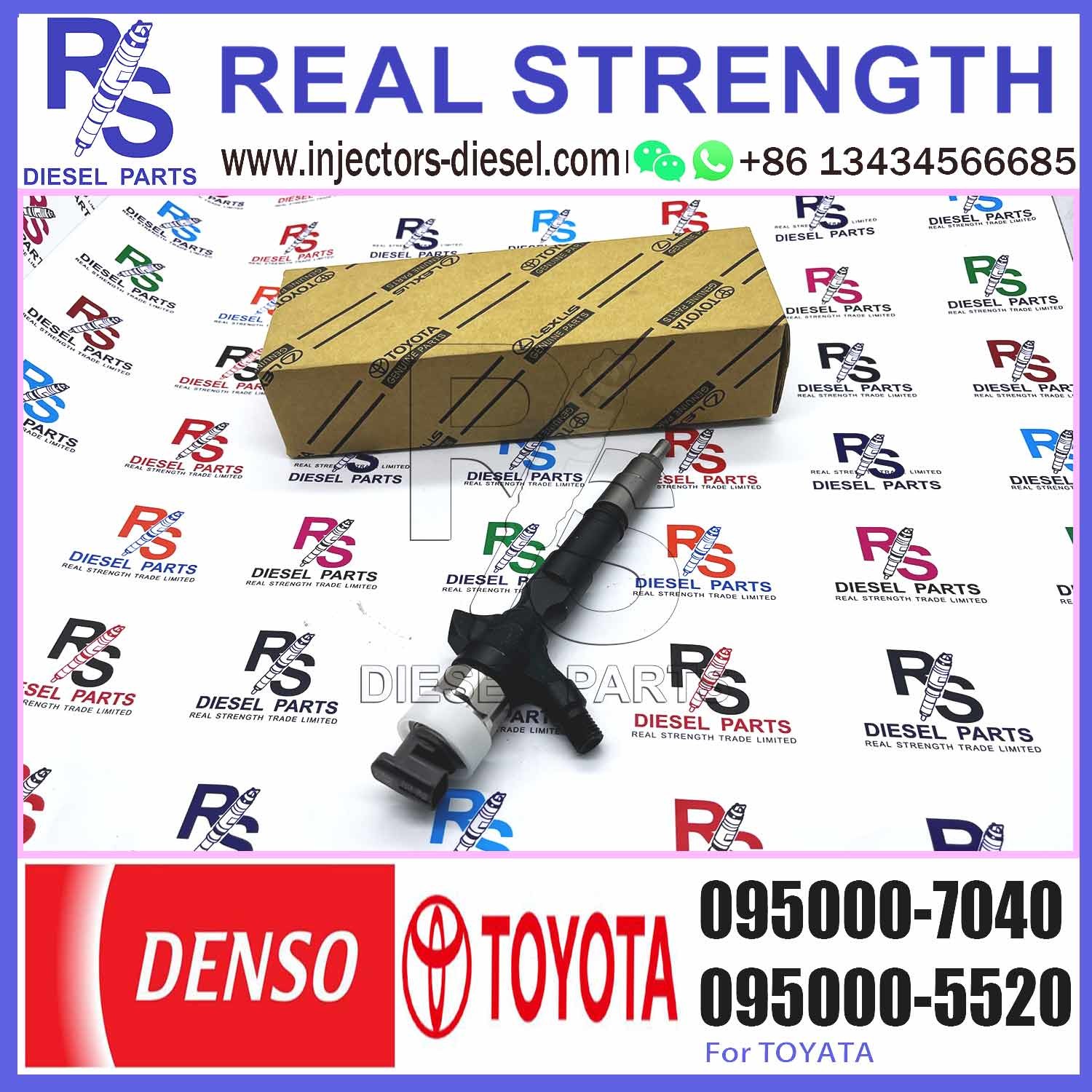 common rail injector 23670-39145 095000-7040 injector for TOYOTA 2KD-FTV, D-4D, TRH2 injector nozzle 23670-39145 095000-