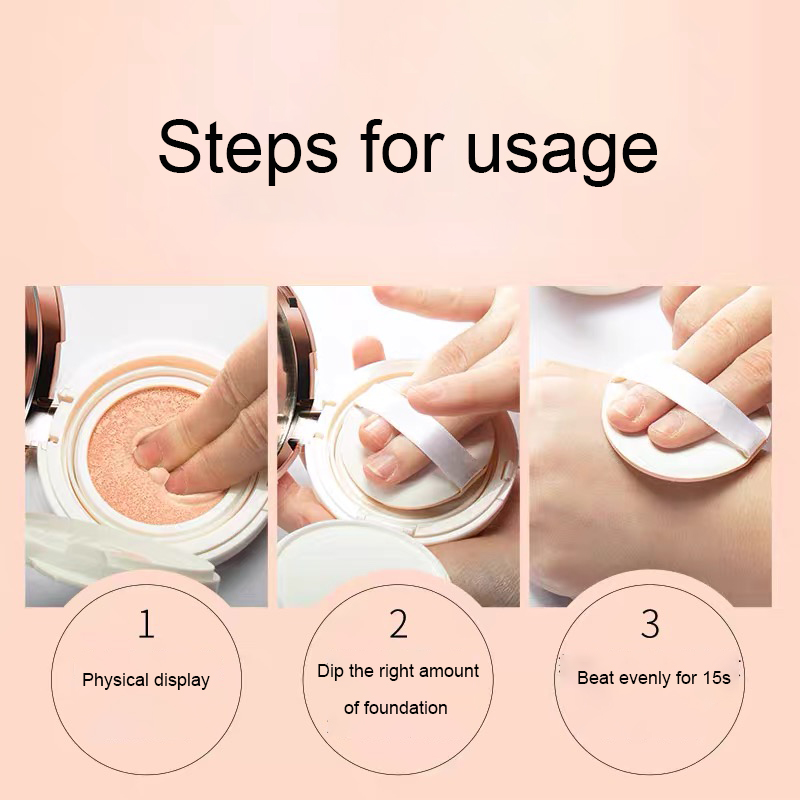 Korea Air Cushion CC Cream Foundation Brighten Waterproof