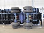 45T Capacity ISO 40ft Bogie Suspension Axles Semi Flatbed Container Truck