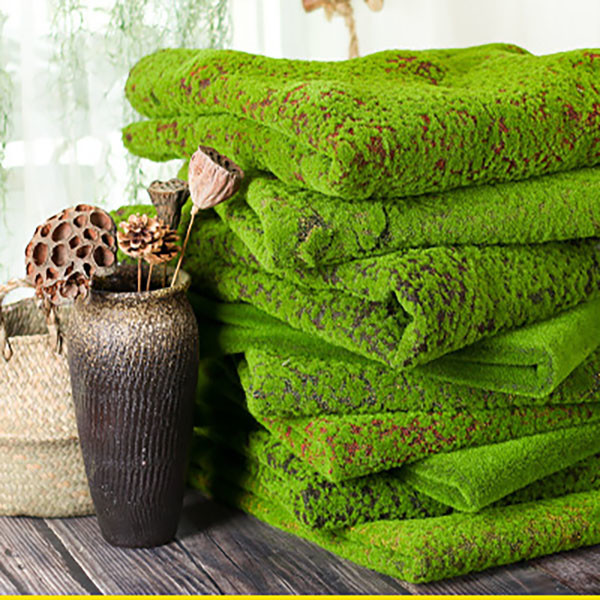 Green Silk Cloth Moss Artificial Grass Vertical Garden Wall Panles Size 1*1m