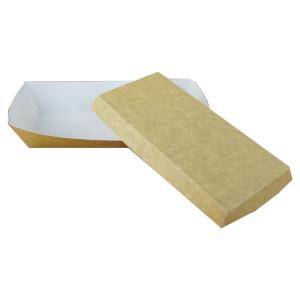 Quality Custom Logo Paper Serving Trays , Disposable Paper Tray Exquisite Printing wholesale